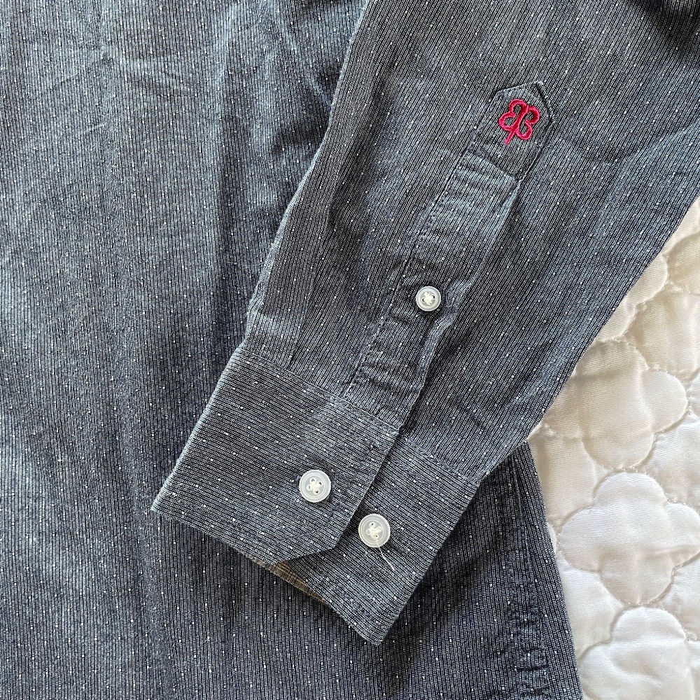 Betabrand Button Down Shirt Size Small Organic Cotton - Picture 3 of 5